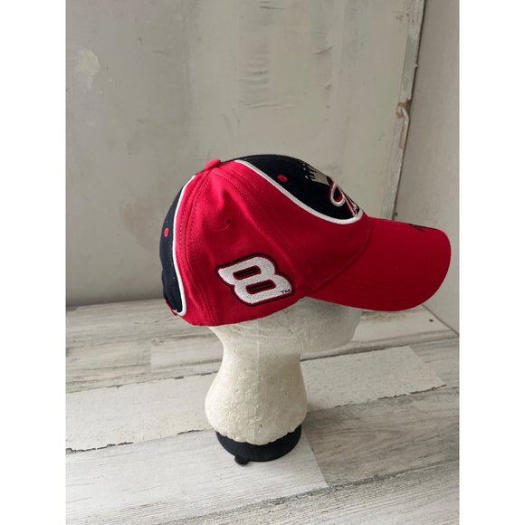 Dale Earnhardt Jr. red and black adjustable back ball cap - Picture 2 of 4